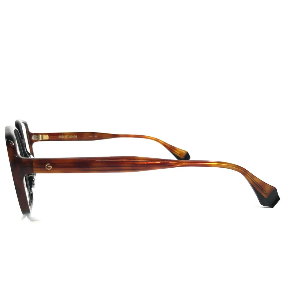 Gigi Studios Eyeglasses Frames EVELINA GS1010/01O Black Brown Full Rim 54-16-140